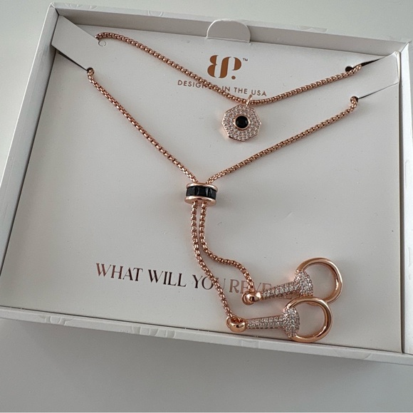 Bomb Party Luxe Layers Love Unwritten Necklaces NK95827 BORG - Picture 5 of 8